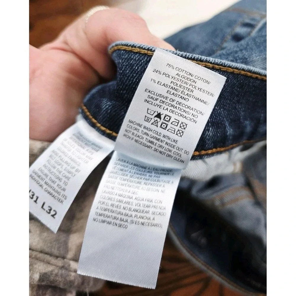 Lucky Brand 363 Vintage Straight Leg Blue Denim Jeans Men's Size 31x32